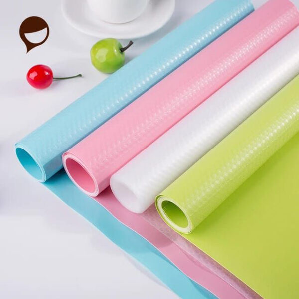 fridge mat - washable mat for kitchen - waterproof fridge mat - water proof mats for kitchen - table - cabinet - drawer -dinning table - Image 7