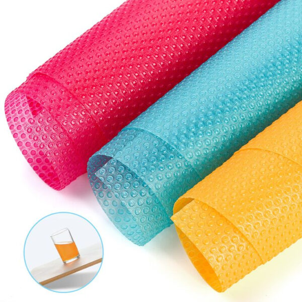 fridge mat - washable mat for kitchen - waterproof fridge mat - water proof mats for kitchen - table - cabinet - drawer -dinning table - Image 11