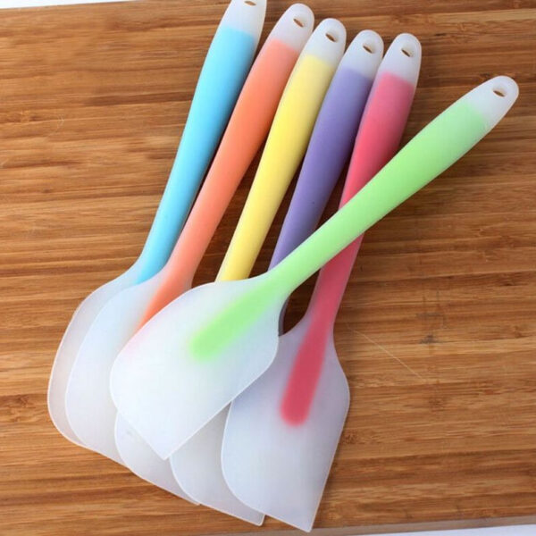 Small Size 8.5 inches 1 piece Half - Transparent mini – Silicone Spatula Pastry Scraper Baking Tools Kitchenware silicone Baking For Cakes