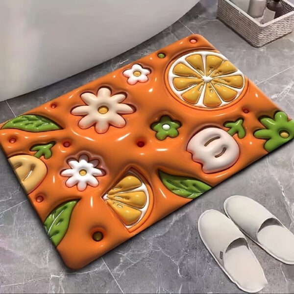 Bathroom Mat - 3D Mat - Digital Mat - 3D PRINTED SOFT MAT High quality Bathroom mat Water absorbing Mats for Bathroom Non slip Carpet for washroom - Image 13