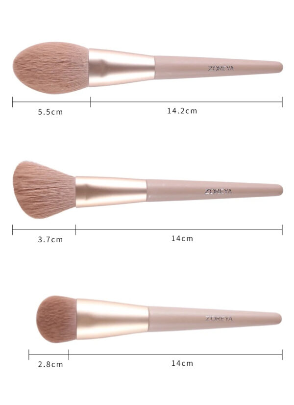 Zoreya 13pcs Makeup Brush Set Kit Soft Fiber Eye Face Eye Shadow Brushes Cosmetic Tools High Quality Synthetic Hair Gift Box Pro - Makeup Brush Set - Image 9