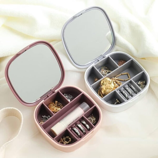 Necklace organizer - jewellery organizer - Jewellery Box - Mini Travel Jewellery Boxes Case - jewellery box for girls - Image 9