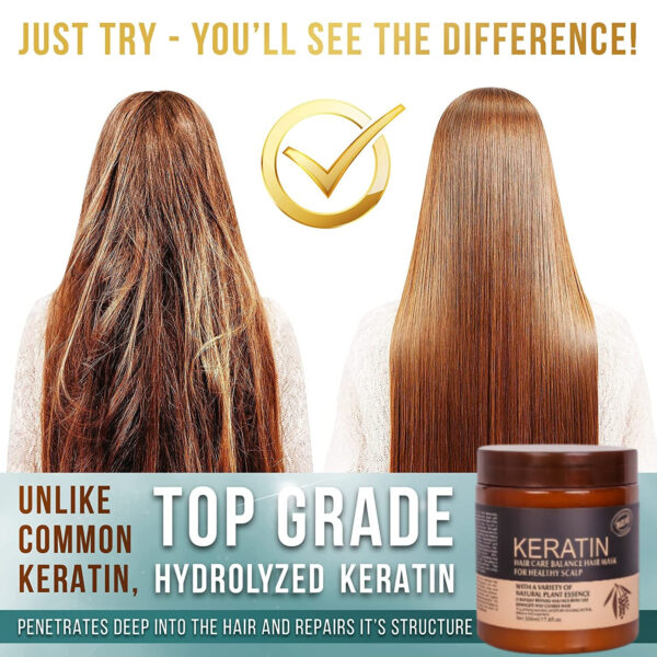 keratin hair mask - Keratin Hair Mask - Professional Treatment for Hair Repair, Nourishment & Beauty - Image 9