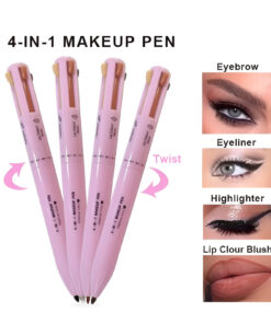 4-in-1 Makeup Pen: Waterproof Eyeliner, Brow Pencil, Highlighter & Shadow Stick