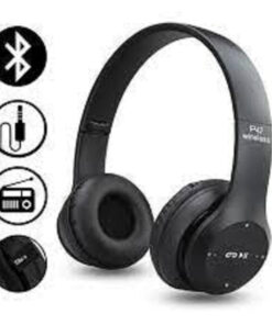P47 Wireless Headphones | Bluetooth Foldable Headset with Microphone Support FM Radio TF for PC TV Smart Phones & Tablets