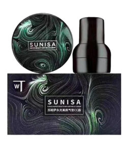 SUNISA foundation Base Original 3 In 1 | Air Cushion CC & Bb Cream | Waterproof Foundation | Moisturizing Liquid Foundation with Sponge