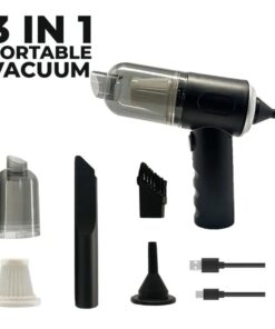 3 In 1 Portable Vacuum Cleaner Duster Blower | Air Pump Wireless Hand-held Cleaning For Car Home