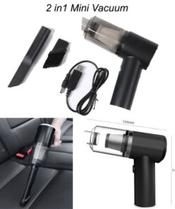 2 in 1 Wireless Portable Vacuum Car Cleaner | Car Vacuum Cleaner
