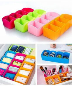 1 Pcs 5 Grid Multipurpose Divider Storage Box | Random Colors
