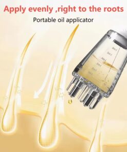 2-in-1 Scalp Root Hair Oil Applicator Comb | Precision Oil Massage Tool for Hair Growth & Scalp Care