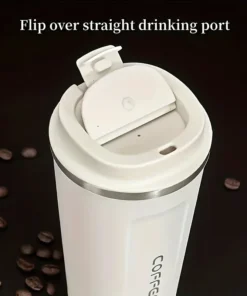 Smart Temperature Coffee Mug - 17oz | Insulated Stainless Steel Mug with Leakproof Lid | Perfect for Travel, Outdoor Sports, and Everyday Use