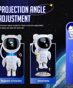 Astronaut Star Projector Night Light | Bring the Galaxy to Your Room