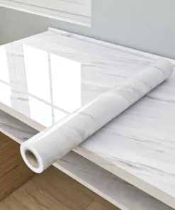 Marble Sheet Sticker | White & Grey | Best Quality | 60 x 200 cm