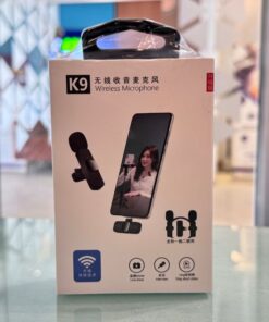 K9 Dual Wireless Lavalier Microphone | Plug & Play USB Type-C & iOS Mic with Auto Sync & Noise Reduction