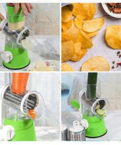 Multi-Functional Tabletop Drum Grater I Manual Vegetable Cutter Slicer & Grater | Chopper