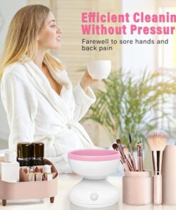 Electric Makeup Brush Cleaner Machine - Automatic |  USB Rechargeable & Gentle on Bristles | Random Color